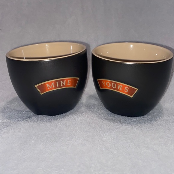 Baileys Irish Cream “Yours” & “Mine” Ceramic Cups - Picture 1 of 5